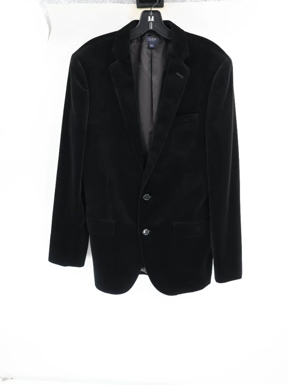NWT J Crew Sport Coat Mens 38R Ludlow Jacket Velvet Blazer Two Button Black